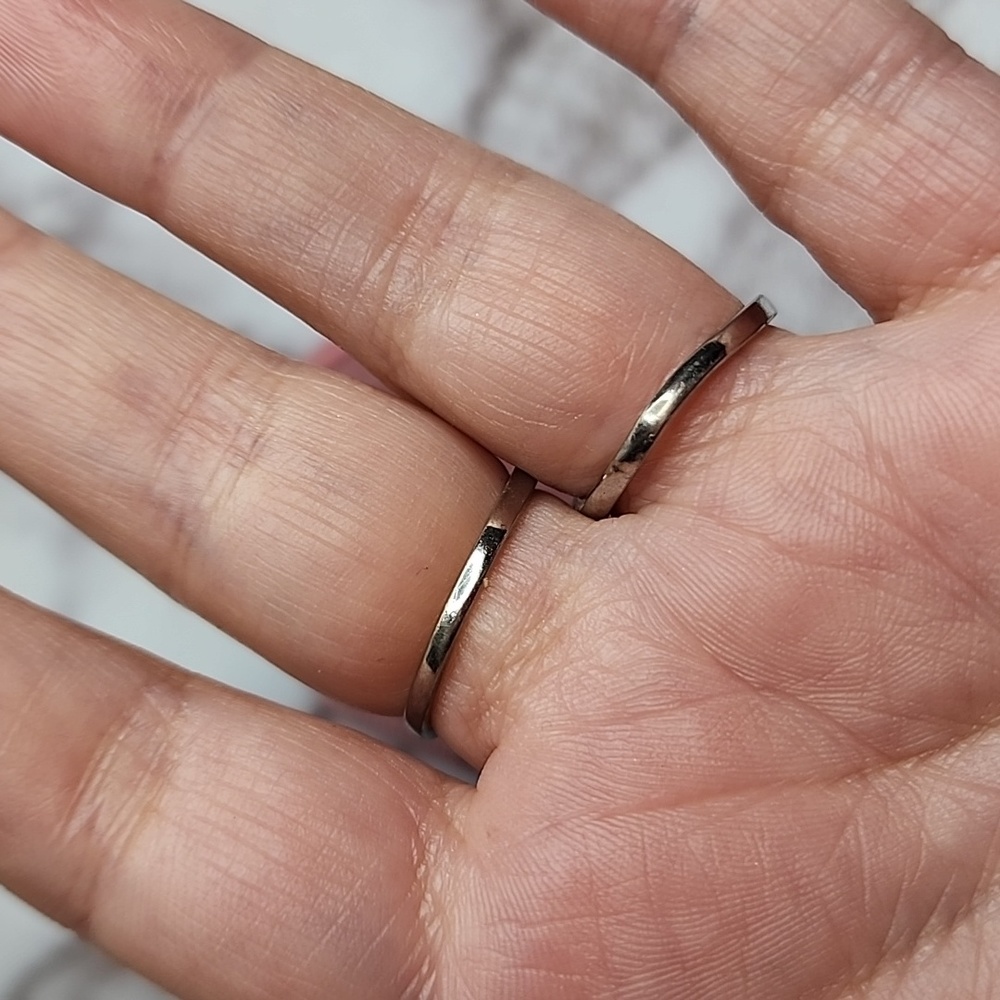 Sterling Silver Snake Double Ring - image 8